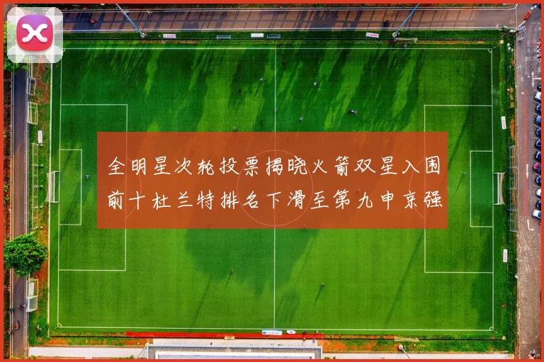 全明星次轮投票揭晓火箭双星入围前十杜兰特排名下滑至第九申京强势晋级第十位